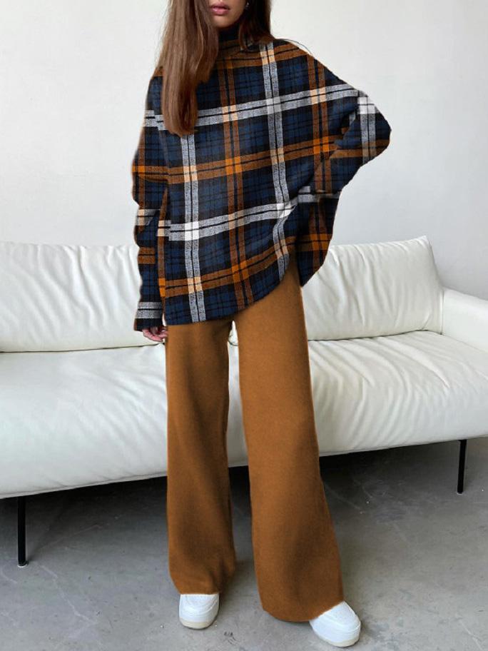 Women's Sets Fashion Printed Long Sleeve Trousers Two-Piece Suit - Sets - Instastyled | Online Fashion Free Shipping Clothing, Dresses, Tops, Shoes - 10/12/2021 - Bottoms - color-beige