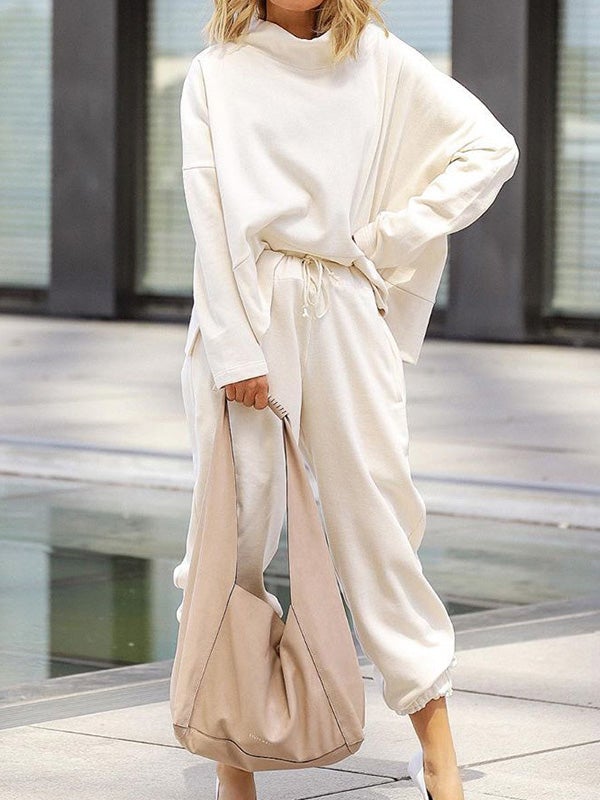 Women's Sets Loose Long Sleeve Top & Casual Pants Two Piece Set - Sets - Instastyled | Online Fashion Free Shipping Clothing, Dresses, Tops, Shoes - 19/01/2022 - 40-50 - Bottoms