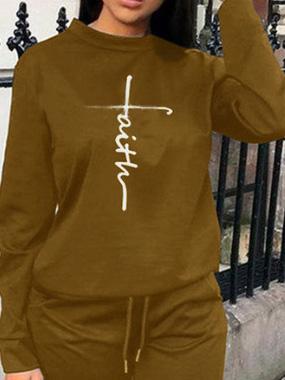 Women's Sets Printed Long Sleeve Trousers Casual Two-Piece Suit - Sets - Instastyled | Online Fashion Free Shipping Clothing, Dresses, Tops, Shoes - 15/12/2021 - 30-40 - Bottoms