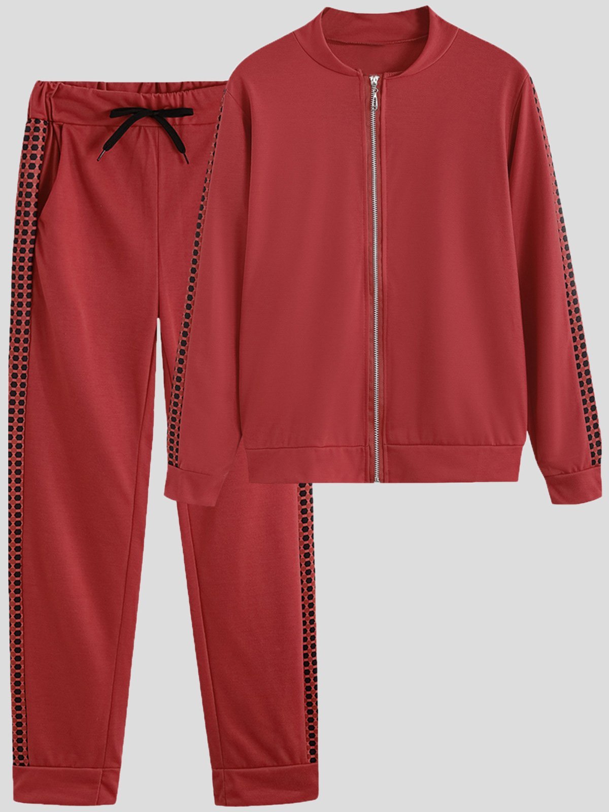 Women's Sets Zip Long Sleeve Jacket & Pants Two Piece Set - Sets - Instastyled | Online Fashion Free Shipping Clothing, Dresses, Tops, Shoes - 15/12/2021 - 40-50 - Bottoms