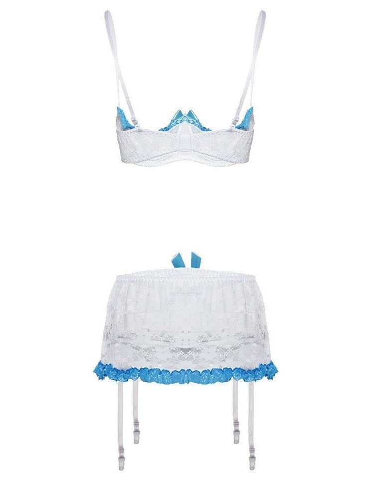Women's Underwear Set With Silk Stockings - INS | Online Fashion Free Shipping Clothing, Dresses, Tops, Shoes