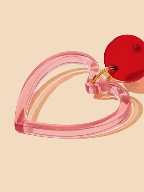 Heart Drop Earrings 1pair
