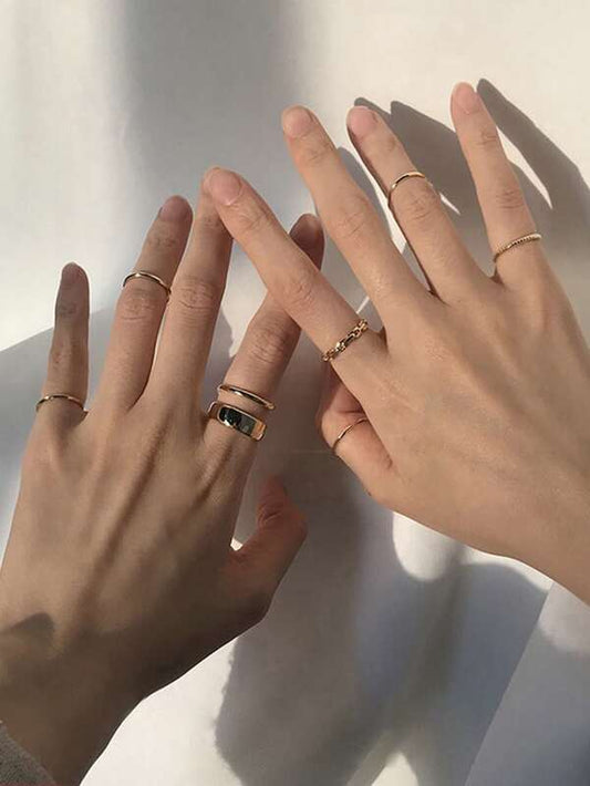 7pcs Minimalist Ring - INS | Online Fashion Free Shipping Clothing, Dresses, Tops, Shoes