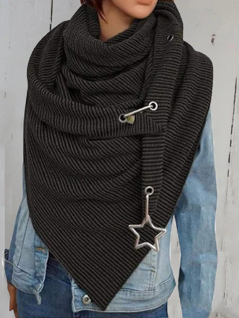 Women's Scarfs Star Jewelry Thickened Warmth Shawl Scarf