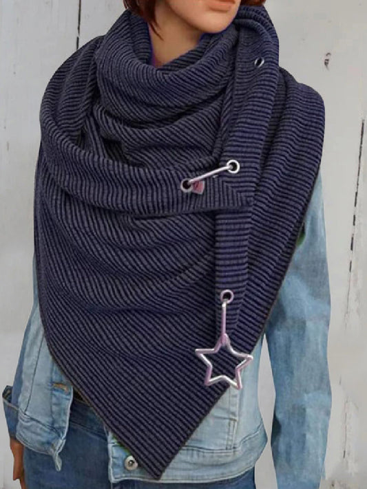 Women's Scarfs Star Jewelry Thickened Warmth Shawl Scarf