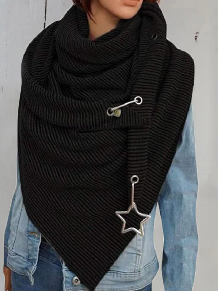 Women's Scarfs Star Jewelry Thickened Warmth Shawl Scarf