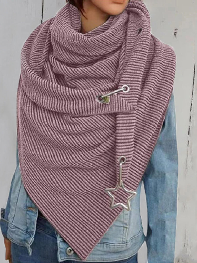 Women's Scarfs Star Jewelry Thickened Warmth Shawl Scarf