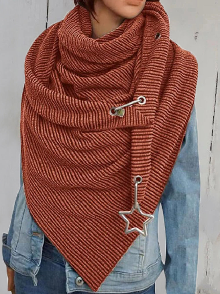 Women's Scarfs Star Jewelry Thickened Warmth Shawl Scarf