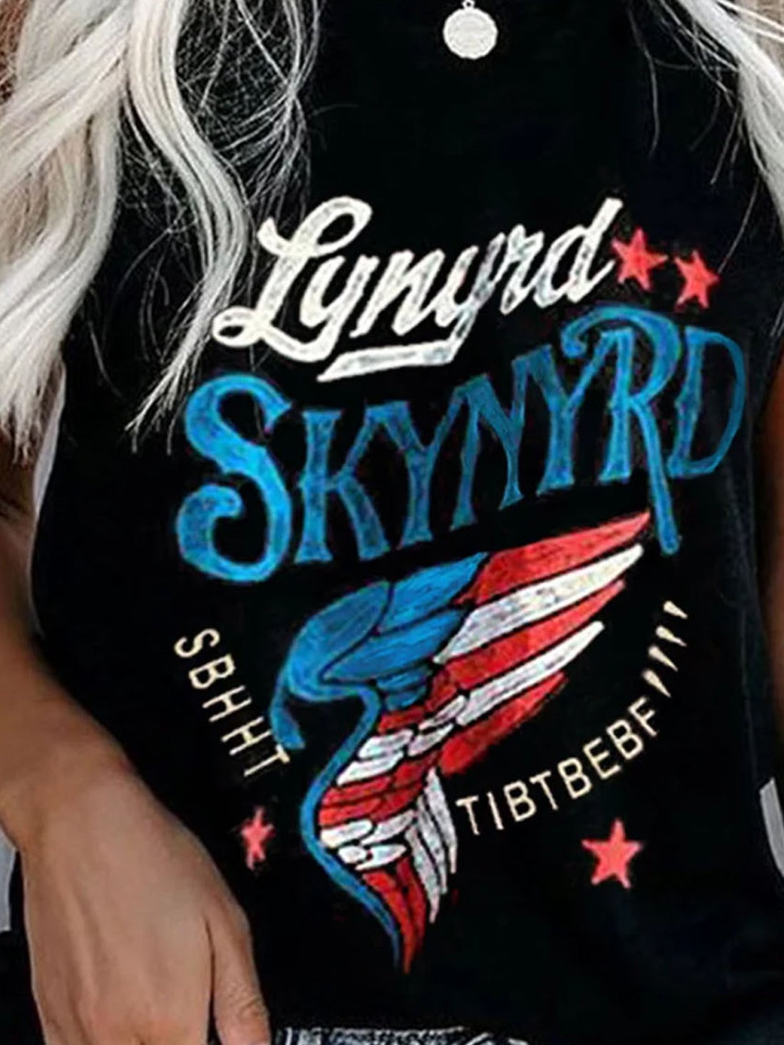 Crew Neck Casual Printed Tanks Top
