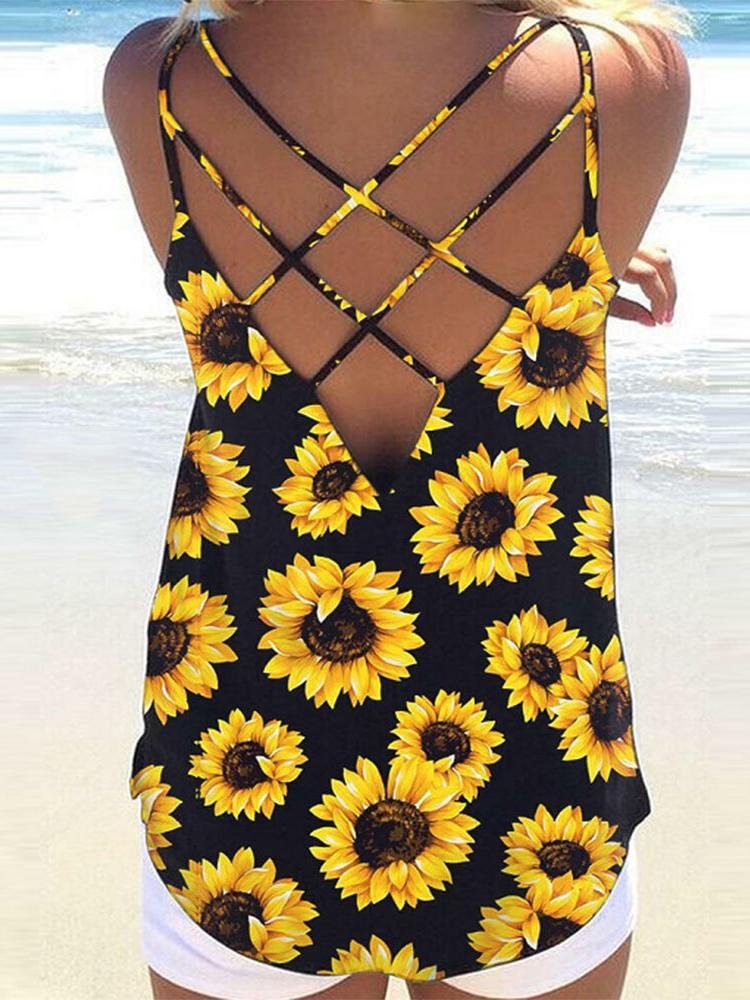 Backless Tie Dye Spaghetti Straps Sleeveless Tank Top - Tank Tops - INS | Online Fashion Free Shipping Clothing, Dresses, Tops, Shoes - 18/05/2021 - Color_Blue - Color_Pink