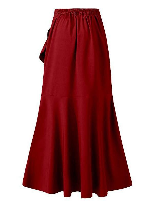 Belt Wrapped Hip Fishtail Skirt High Waist Irregular Skirt - Skirts - INS | Online Fashion Free Shipping Clothing, Dresses, Tops, Shoes - 20-30 - 23/07/2021 - Bottom