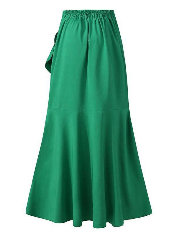 Belt Wrapped Hip Fishtail Skirt High Waist Irregular Skirt - Skirts - INS | Online Fashion Free Shipping Clothing, Dresses, Tops, Shoes - 20-30 - 23/07/2021 - Bottom