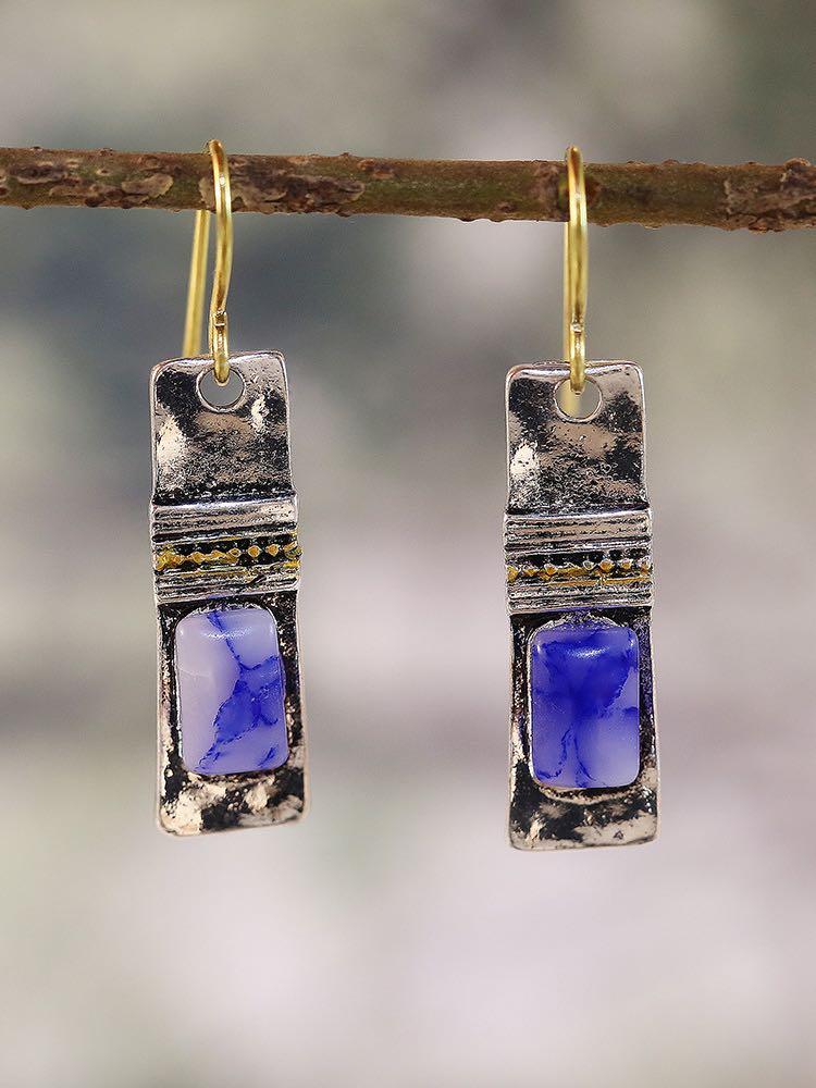 Blue Alloy Earrings - INS | Online Fashion Free Shipping Clothing, Dresses, Tops, Shoes