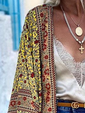 Bohemian Printed Long Sleeve Cardigan - Cardigan - INS | Online Fashion Free Shipping Clothing, Dresses, Tops, Shoes - 16/06/2021 - 20-30 - CAR2106160002