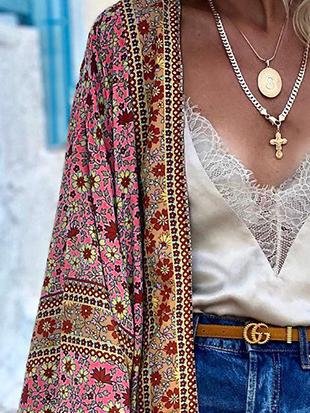 Bohemian Printed Long Sleeve Cardigan - Cardigan - INS | Online Fashion Free Shipping Clothing, Dresses, Tops, Shoes - 16/06/2021 - 20-30 - CAR2106160002