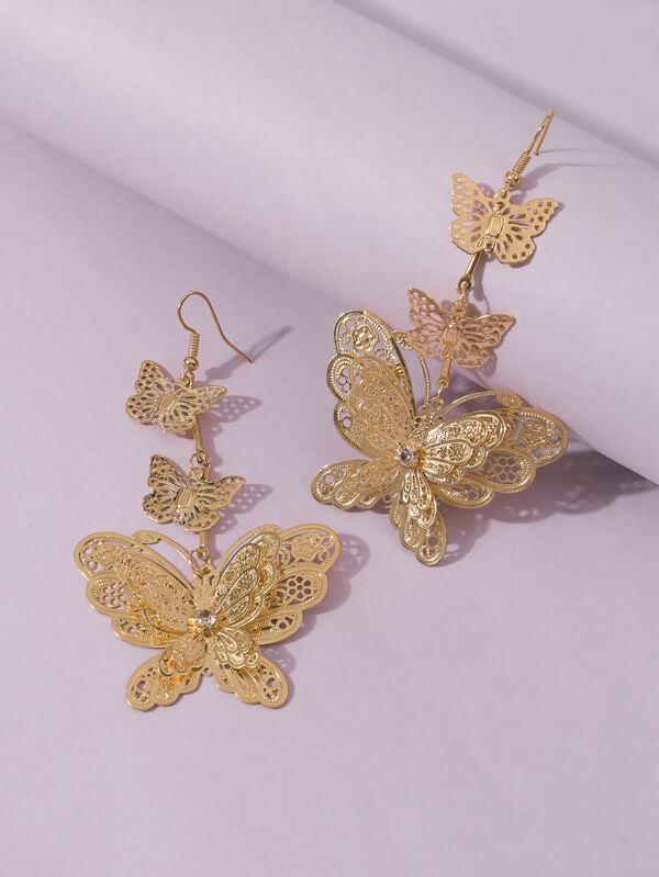 Butterfly Charm Drop Earrings - INS | Online Fashion Free Shipping Clothing, Dresses, Tops, Shoes