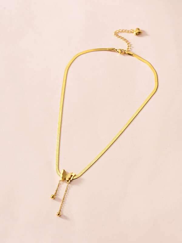 Butterfly Decor Necklace - INS | Online Fashion Free Shipping Clothing, Dresses, Tops, Shoes