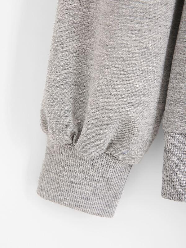 Butterfly Print Kangaroo Pocket Drawstring Hoodie - INS | Online Fashion Free Shipping Clothing, Dresses, Tops, Shoes