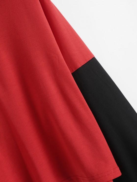 Button Front Two Tone Sweatshirt - INS | Online Fashion Free Shipping Clothing, Dresses, Tops, Shoes