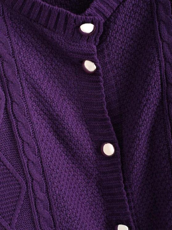 Cable Diamond Knit Fisherman Cardigan - INS | Online Fashion Free Shipping Clothing, Dresses, Tops, Shoes