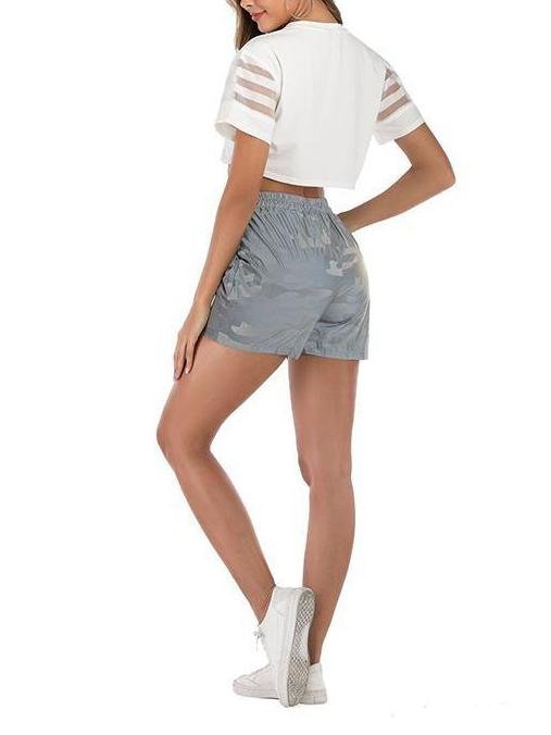 Camouflage Reflective Casual Sports Shorts - Shorts - INS | Online Fashion Free Shipping Clothing, Dresses, Tops, Shoes - 14/05/2021 - 140521 - Category_Shorts