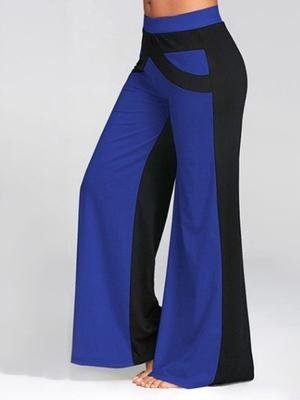 Casual Contrast Long Wide-leg Pants - Pants - INS | Online Fashion Free Shipping Clothing, Dresses, Tops, Shoes - 18/06/2021 - 20-30 - Bottoms