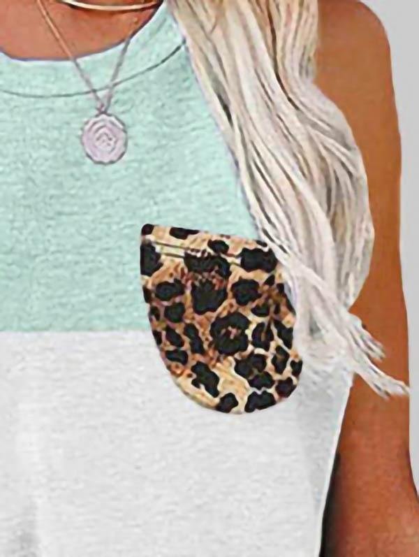 Casual Loose Color Block Vest - Tank Tops - INS | Online Fashion Free Shipping Clothing, Dresses, Tops, Shoes - 04/06/2021 - Color_Black - Color_Blue