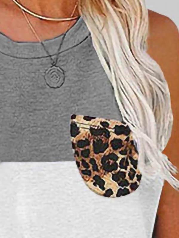 Casual Loose Color Block Vest - Tank Tops - INS | Online Fashion Free Shipping Clothing, Dresses, Tops, Shoes - 04/06/2021 - Color_Black - Color_Blue