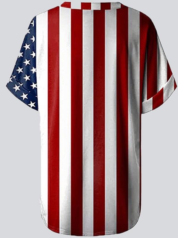 Casual Print V Neck Short Sleeve T-shirt - T-shirts - INS | Online Fashion Free Shipping Clothing, Dresses, Tops, Shoes - 22/05/2021 - Color_Black - Color_Blue