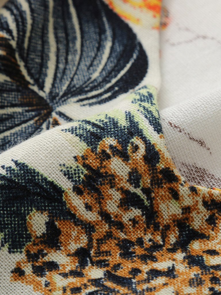 Casual Printed Short Sleeve V-neck Dress - Mini Dresses - INS | Online Fashion Free Shipping Clothing, Dresses, Tops, Shoes - 10/06/2021 - Color_Beige - DRE2106100286