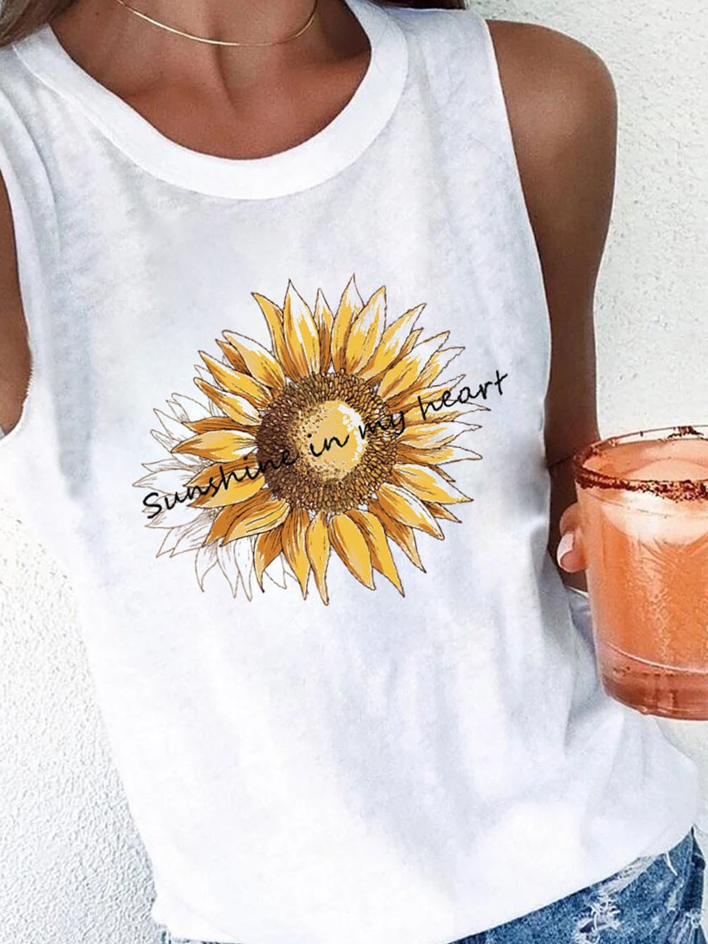 Casual Printed Sleeveless Tank Top - Tank Tops - INS | Online Fashion Free Shipping Clothing, Dresses, Tops, Shoes - 10-20 - 19/06/2021 - Category_Tank Tops