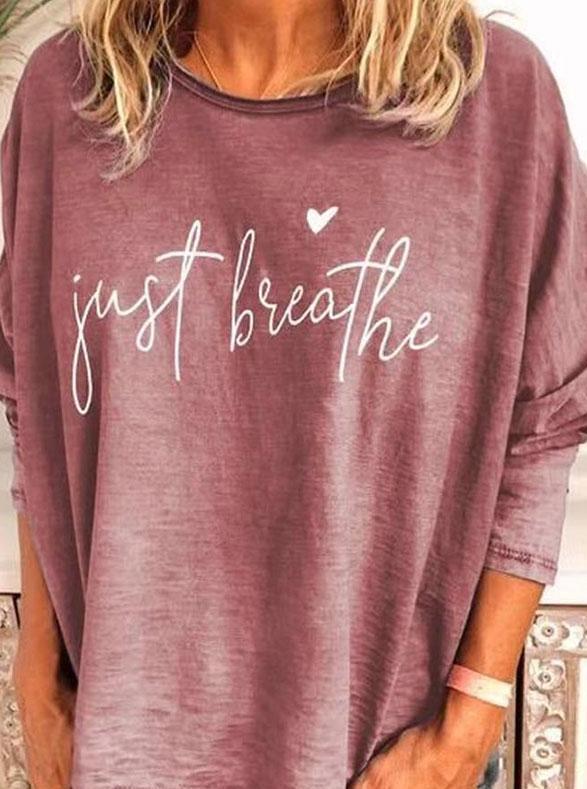 Casual Relaxed-fitting Letter Print Blouse - Blouses - INS | Online Fashion Free Shipping Clothing, Dresses, Tops, Shoes - 2XL - 30/03/2021 - 3XL