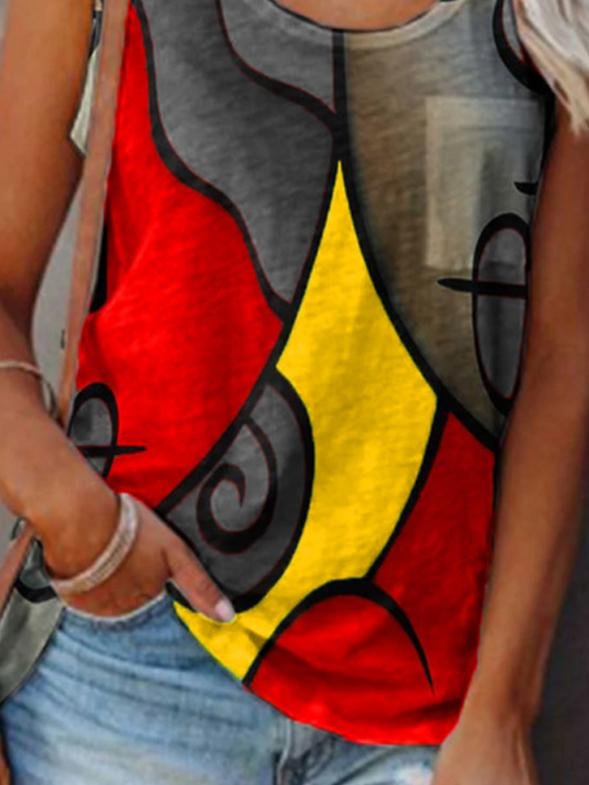 Casual Sleeveless Colorblock Tanks Tops - Tanks Tops - INS | Online Fashion Free Shipping Clothing, Dresses, Tops, Shoes - 24/05/2021 - Category_Tanks Tops - Color_Blue