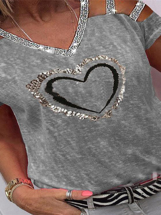 Casual Solid Color Short Sleeve Pullover Top