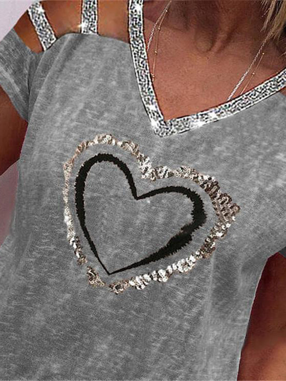 Casual Solid Color Short Sleeve Pullover Top