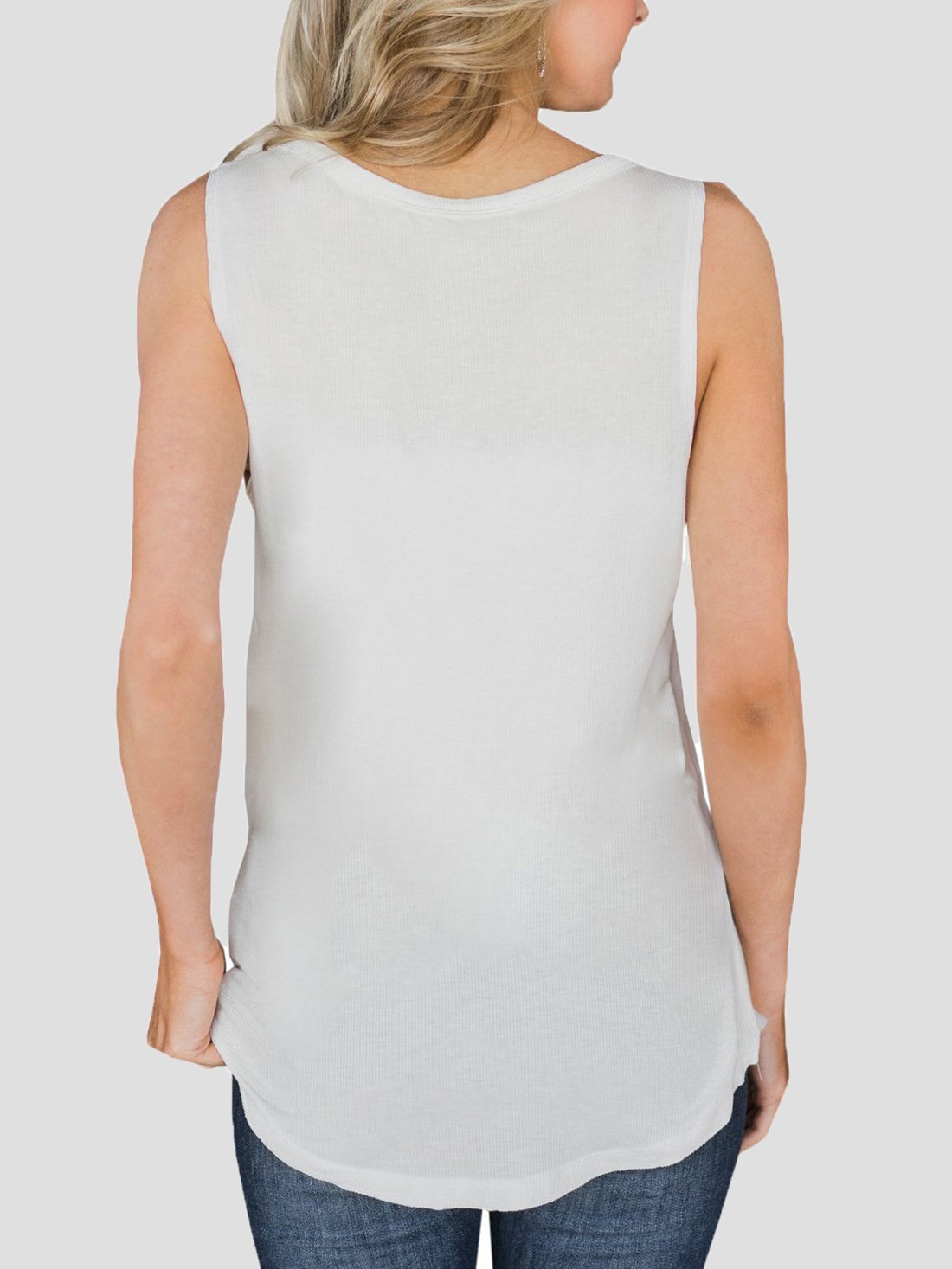 Casual V-neck Sleeveless Pullover Vest - Tank Tops - INS | Online Fashion Free Shipping Clothing, Dresses, Tops, Shoes - 02/06/2021 - Color_Black - Color_Gray