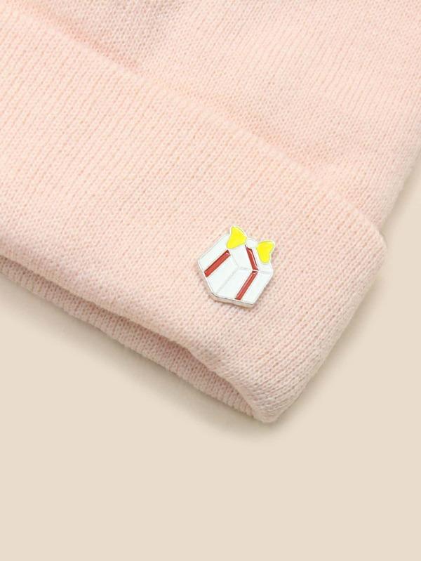 Christmas Present & Pom Pom Decor Beanie - INS | Online Fashion Free Shipping Clothing, Dresses, Tops, Shoes