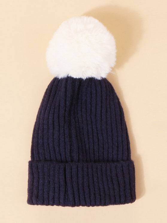 Christmas Santa Pattern Pom Pom Hat - INS | Online Fashion Free Shipping Clothing, Dresses, Tops, Shoes