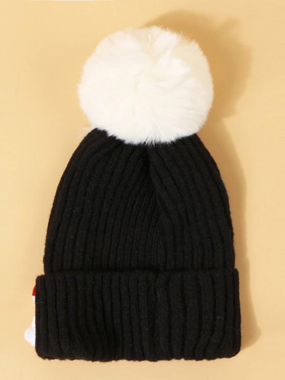 Christmas Santa Pattern Pom Pom Hat - INS | Online Fashion Free Shipping Clothing, Dresses, Tops, Shoes