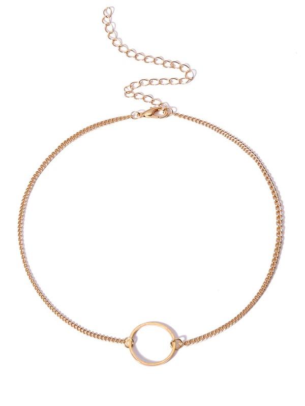 Circle Detail Choker Set 2pcs - INS | Online Fashion Free Shipping Clothing, Dresses, Tops, Shoes
