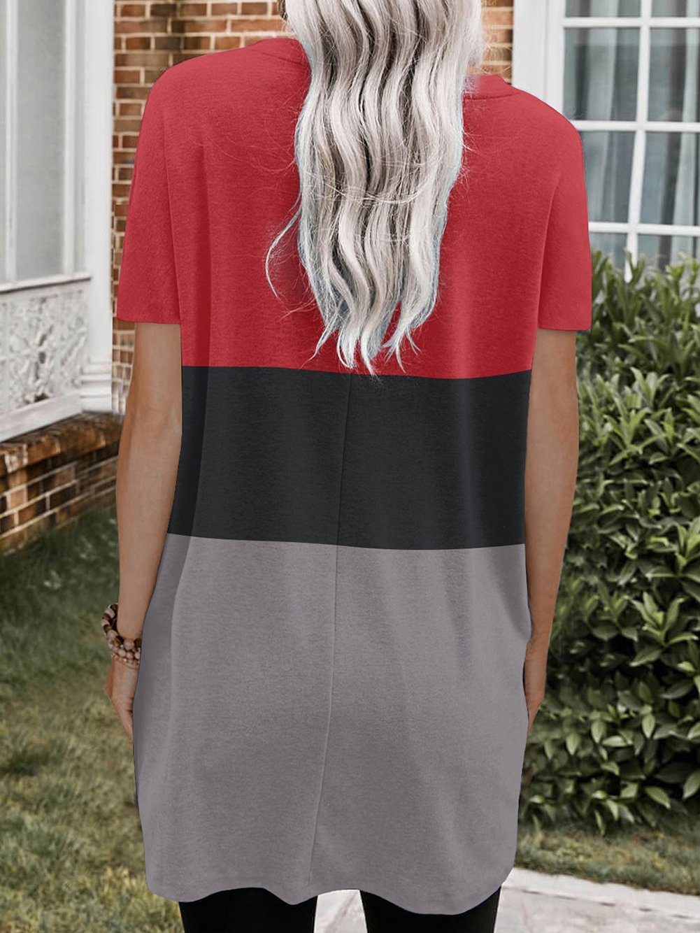 Color-block Pocket Short Sleeve Skirt - Mini Dresses - INS | Online Fashion Free Shipping Clothing, Dresses, Tops, Shoes - 10-20 - 22/06/2021 - color-black