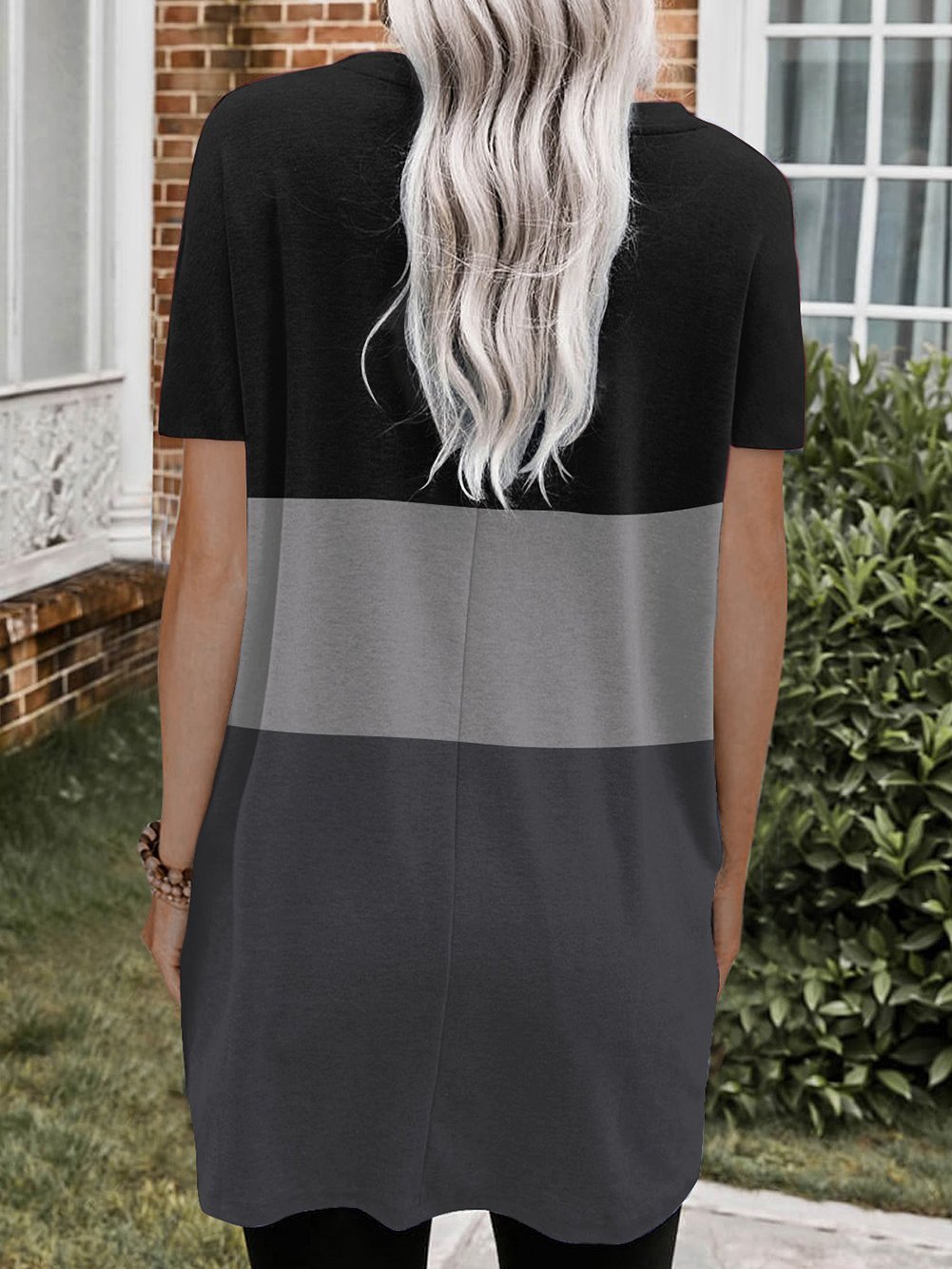 Color-block Pocket Short Sleeve Skirt - Mini Dresses - INS | Online Fashion Free Shipping Clothing, Dresses, Tops, Shoes - 10-20 - 22/06/2021 - color-black