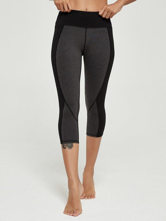 Color Block Stitch Trim Sports Leggings - INS | Online Fashion Free Shipping Clothing, Dresses, Tops, Shoes