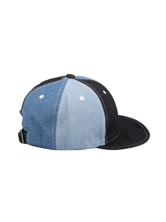 Colorblock Denim Baseball Cap - INS | Online Fashion Free Shipping Clothing, Dresses, Tops, Shoes