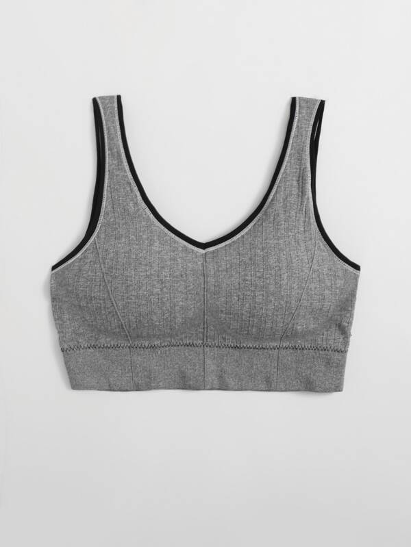 Contrast Binding Bralette - INS | Online Fashion Free Shipping Clothing, Dresses, Tops, Shoes