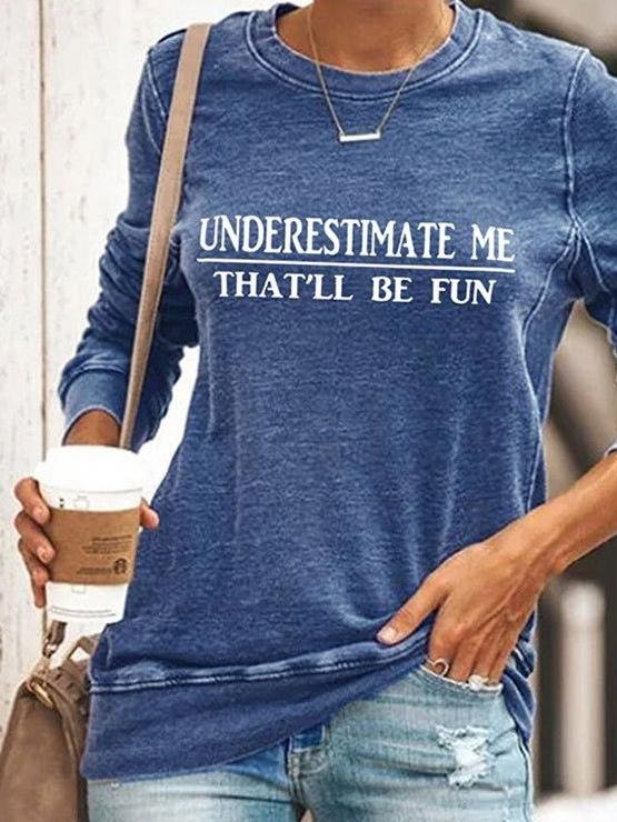 Crew Neck Letter Print Loose Long Sleeve T-Shirt - T-Shirts - INS | Online Fashion Free Shipping Clothing, Dresses, Tops, Shoes - 10-20 - 30/06/2021 - Category_T-Shirts