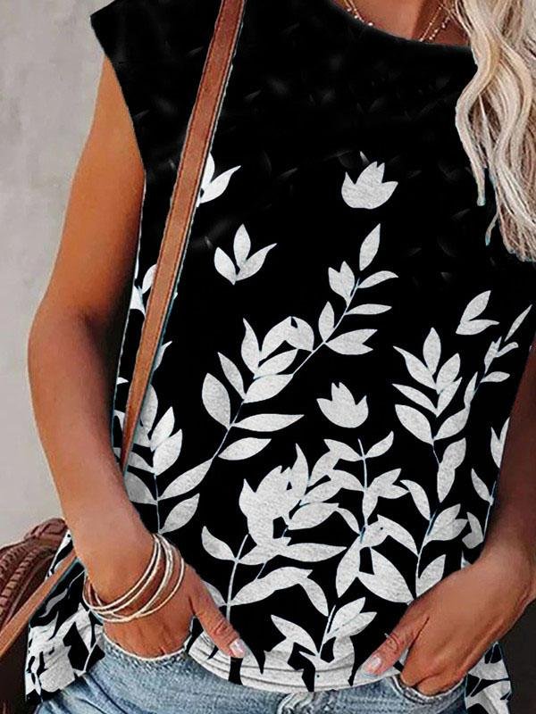 Crew Neck Printed Short Sleeve Casual T-shirt - T-Shirts - INS | Online Fashion Free Shipping Clothing, Dresses, Tops, Shoes - 04/06/2021 - Category_T-Shirts - Color_Black