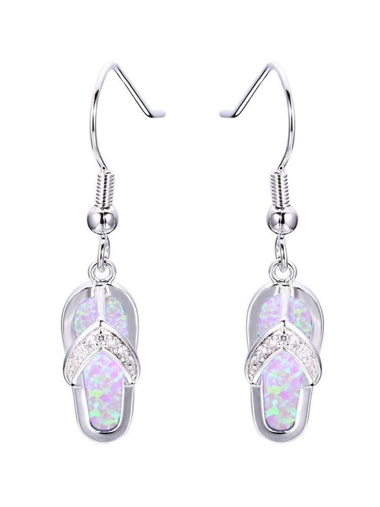 Crystal Flip Flop Earring - Earrings - INS | Online Fashion Free Shipping Clothing, Dresses, Tops, Shoes - 02/19/2021 - Accs & Jewelry - Blue