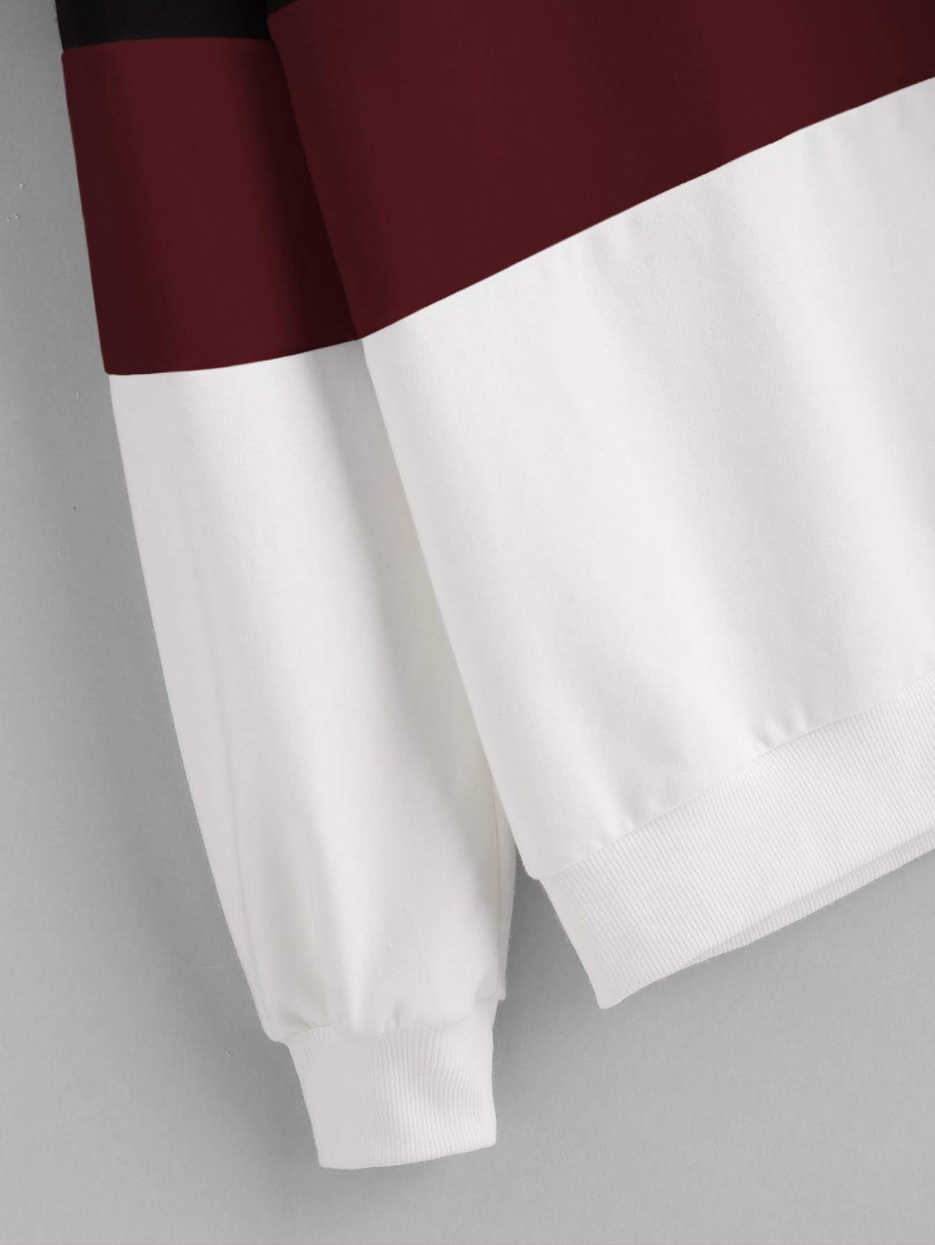 Cut And Sew Pullover - INS | Online Fashion Free Shipping Clothing, Dresses, Tops, Shoes