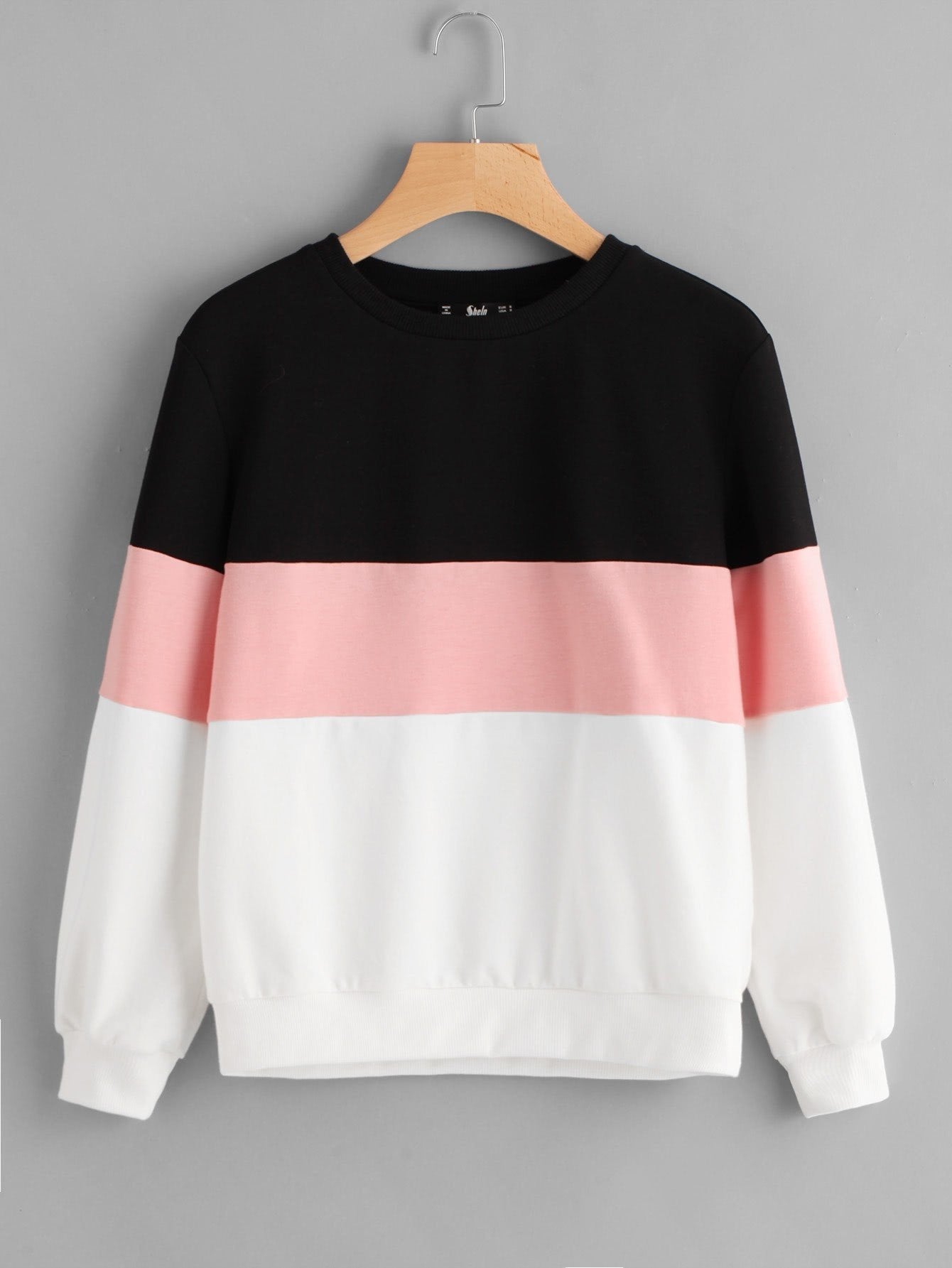 Cut And Sew Pullover - INS | Online Fashion Free Shipping Clothing, Dresses, Tops, Shoes